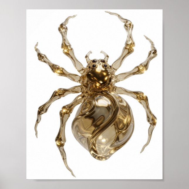 Poster Arte Gráfica Abstrata Prata Clássica v2 (Frente)
