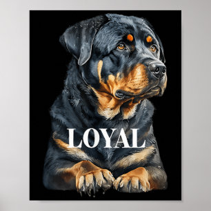 Poster Arte Gráfica de Cachorro Rottweiler Rottie
