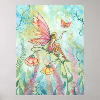 Poster Arte Gratuita de Fadas e Borboletas por Molly Harr