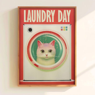 Poster Arte Imprimível para Dia de Lavanderia - Arte de P