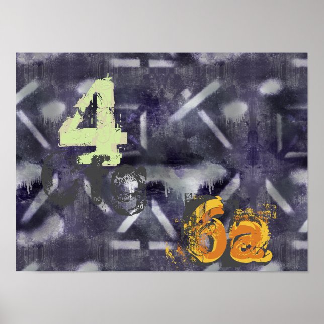 Poster Arte Industrial Abstrata (Frente)