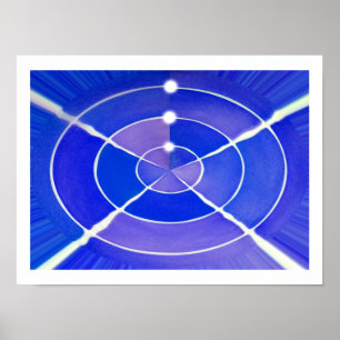 Pôster Arte infinita azul