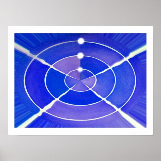 Pôster Arte infinita azul (Frente)