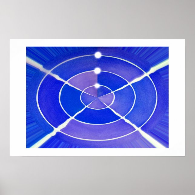 Pôster Arte infinita azul (Frente)