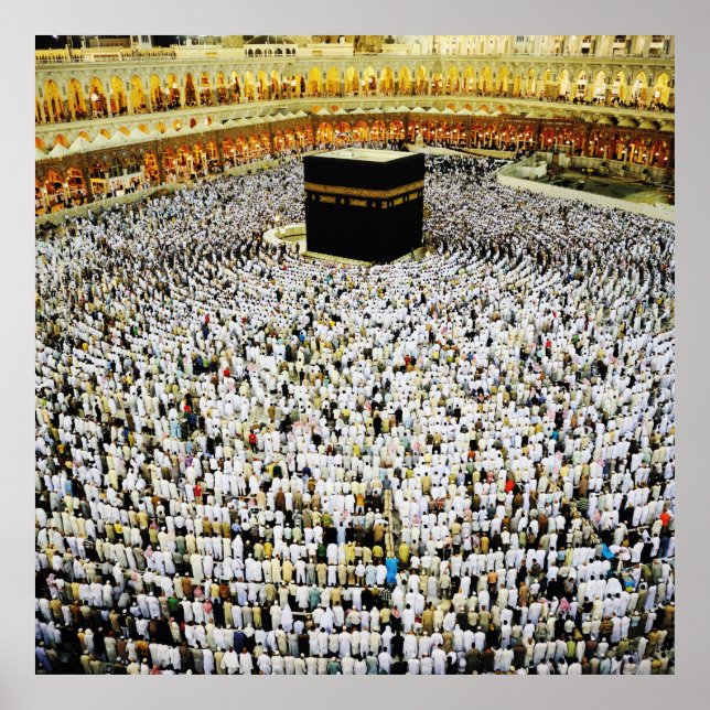 Poster Arte Islâmica, Meca do islã na arábia saudita (Frente)