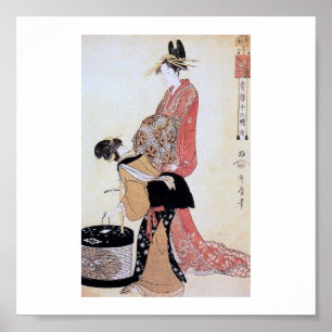 Pôster Arte japonesa 1800's do vintage