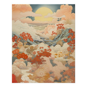 Pôster Arte japonesa de Vintage