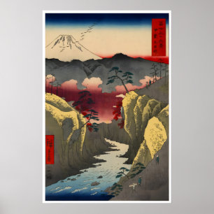 Poster Arte Japonesa Ukiyo-E Cartaz Utagawa Hiroshige