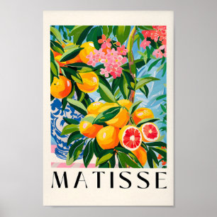 Poster Arte Laranja Suculenta, Arte Parede Fruta, Decoraç