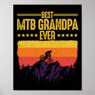 Poster Arte Legal de Bicicleta de Montanha para Homens Gr