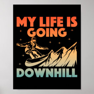 Poster Arte legal De Neve Para Homens Mulheres Snowboarde