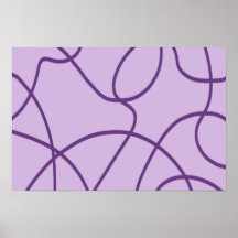 Arte Linear em Roxo