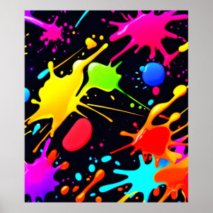 Poster Arte líquida: dinâmica e vibrante