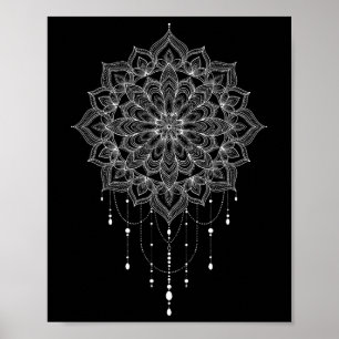 Poster Arte Mandala Zen Botânico Suculento Espiritual Boh