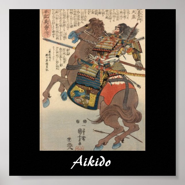 Pôster Arte Marcial Japonesa Aikido (Frente)