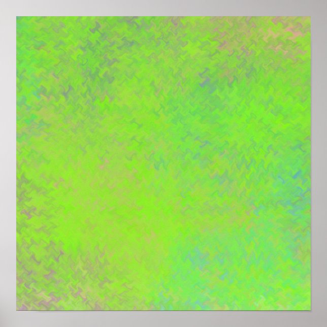 Poster Arte Marmorizada Verde Lima Moderna (Frente)