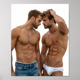 Poster Arte Masculina Contemporânea Ousada