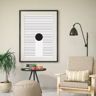 Poster Arte Mínima Contemporânea de Abstrato Moderno