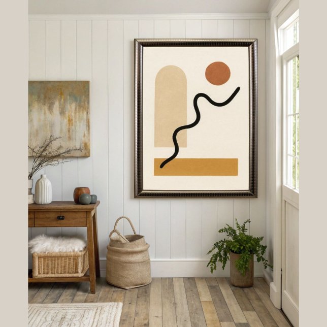 Poster Arte Mínima Moderna de Boho Abstrato Wall (Criador carregado)