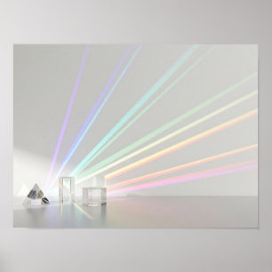 Poster Arte Minimalista de Parede Espectro de Prisma Past