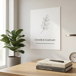 Poster Arte Minimalista para Apreciação Corporativa