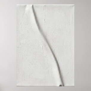 Poster Arte Minimalista Texturizada Branca