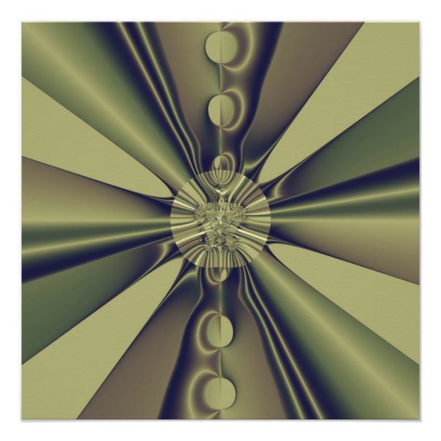 Pôster Arte Moderna Abstrata Geométrica Terrosa (Frente)