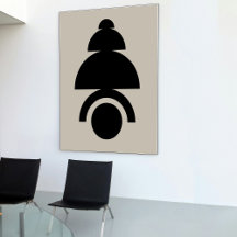 Arte moderna Abstrato minimalista do meio século