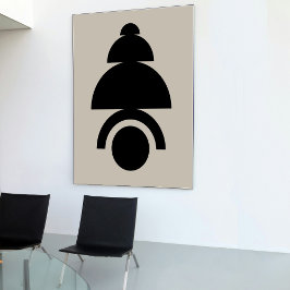 Poster Arte moderna Abstrato minimalista do meio século