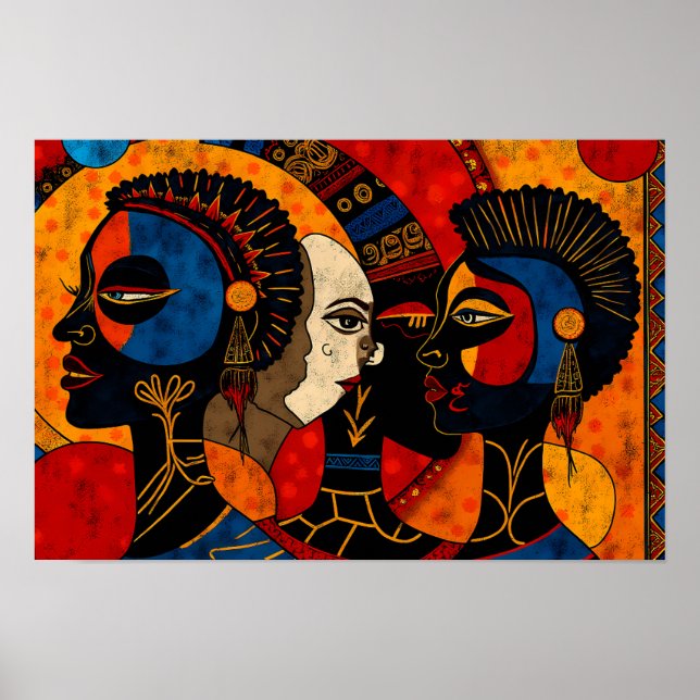 Poster Arte Moderna Africana (Frente)