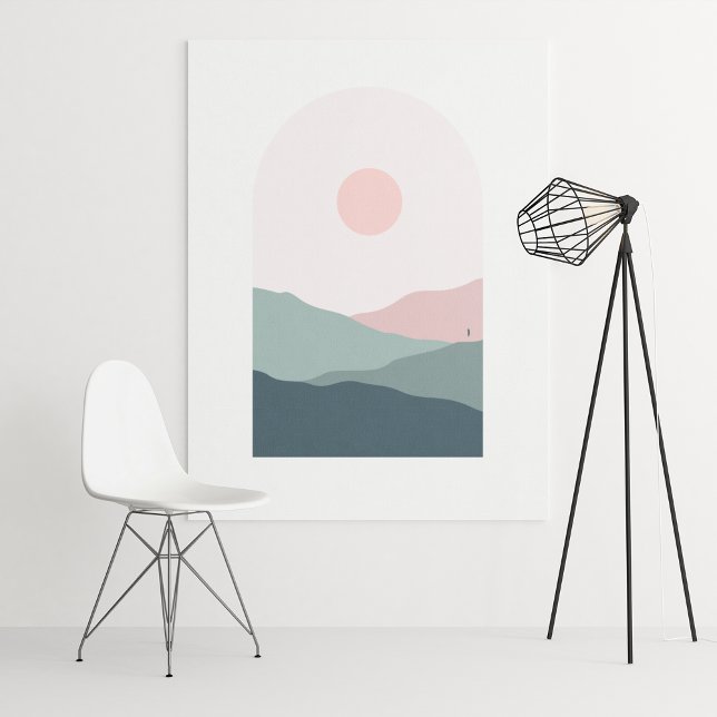 Poster Arte moderna boho impressa em papel para parede, C (boho modern wall art Print, Value Poster Paper)
