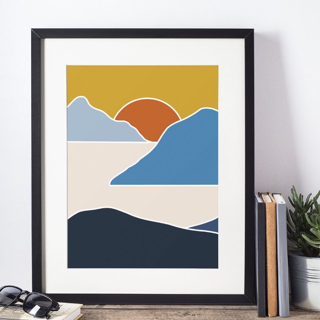 Poster arte moderna boho impressa na parede (boho modern wall art Print)