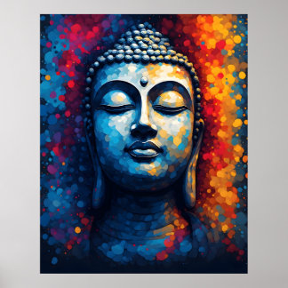 Poster Arte Moderna Colorida - Pintura do Divino Senhor B