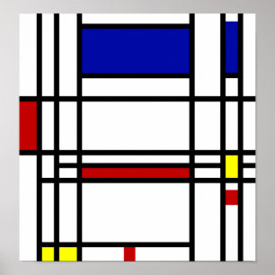 Poster Arte moderna de Mondrian