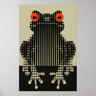 Poster Arte Moderna de Sapo Impressa Gráfica Arte Pop Wal