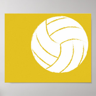 Pôster Arte Moderna de Voleibol Pintado - 1 de 6