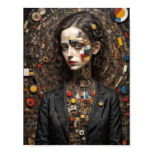 Arte moderna Mulher estilo Avant Garde abstrata