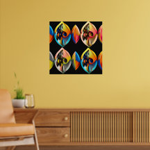 Arte Moderno Abstracto "Fusión Vibrante": 