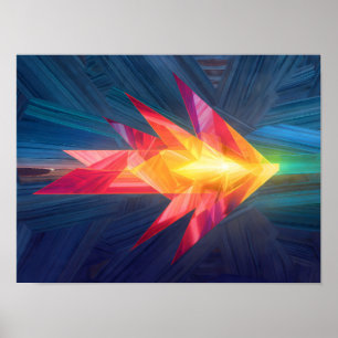 Poster Arte Motivacional Dinâmico: Caminho à Frente