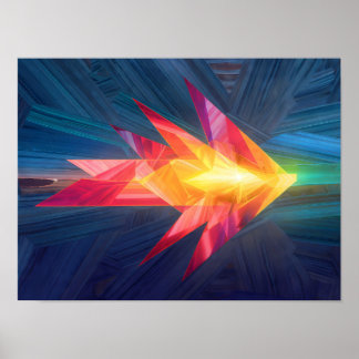 Poster Arte Motivacional Dinâmico: Caminho à Frente