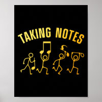 Arte Musical Engraçada Para Homens, Mulher Nota Mu