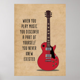 Poster Arte Musical Quando Você Reproduz Música