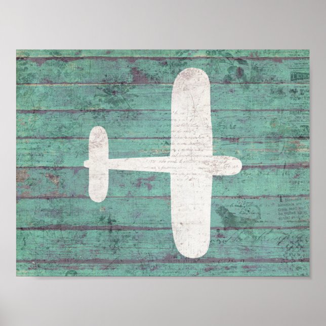 Pôster Arte na artéria do avião (Frente)