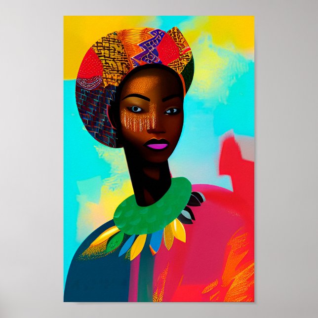 Poster Arte Negra Africana Art African American Art (Frente)