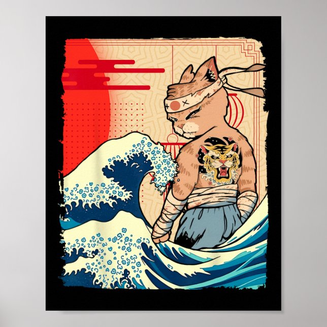 Poster Arte Ninja Japonesa E Karate Japonês (Frente)