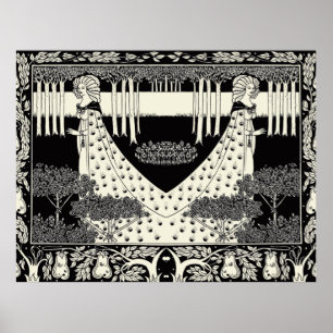 Pôster Arte Nouveau Aubrey Beardsley Salome