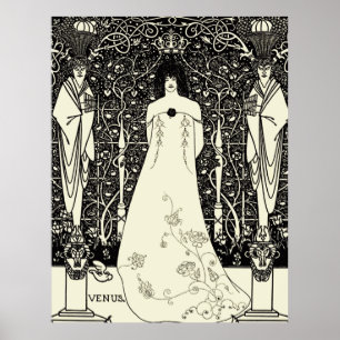 Pôster Arte Nouveau Aubrey Beardsley Venus