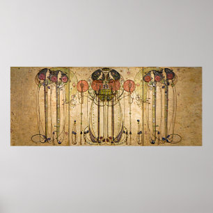 Pôster Arte Nouveau Charles Mackintosh o Wassail