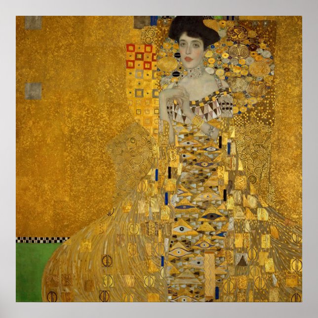 Poster Arte Nova Antiga Adele Bloch-Bauer I por Klimt (Frente)