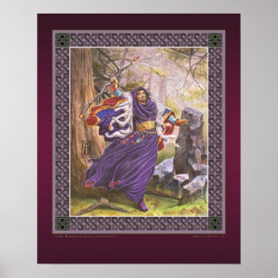 Pôster Arte nova do RPG de Merlin